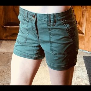 Maurice’s army green shorts